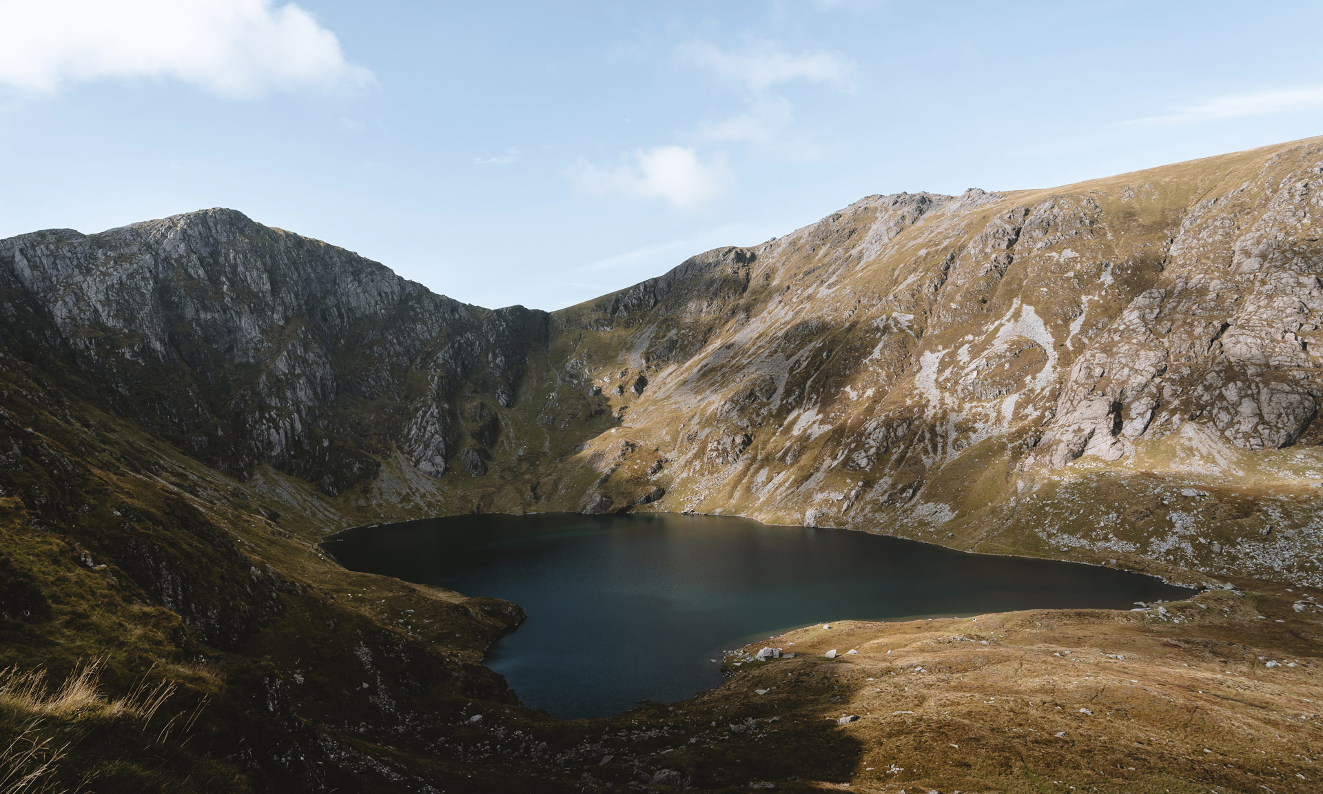 Llyn Cau, Cader Idris with Penygader in the distance