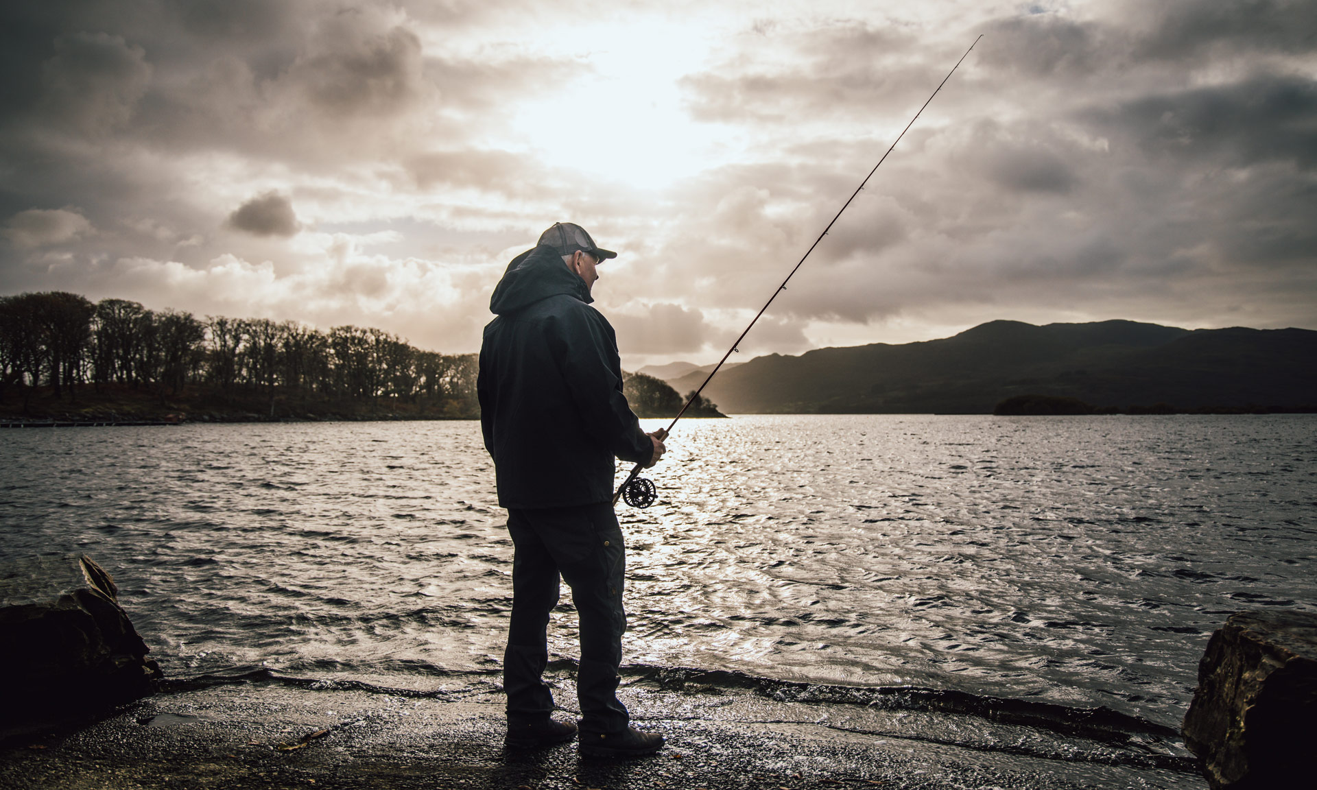 Fisherman at Llyn Trawsfynydd