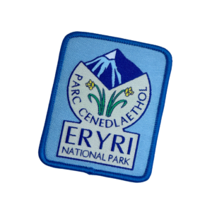 Sew-on fabric Logo Badge