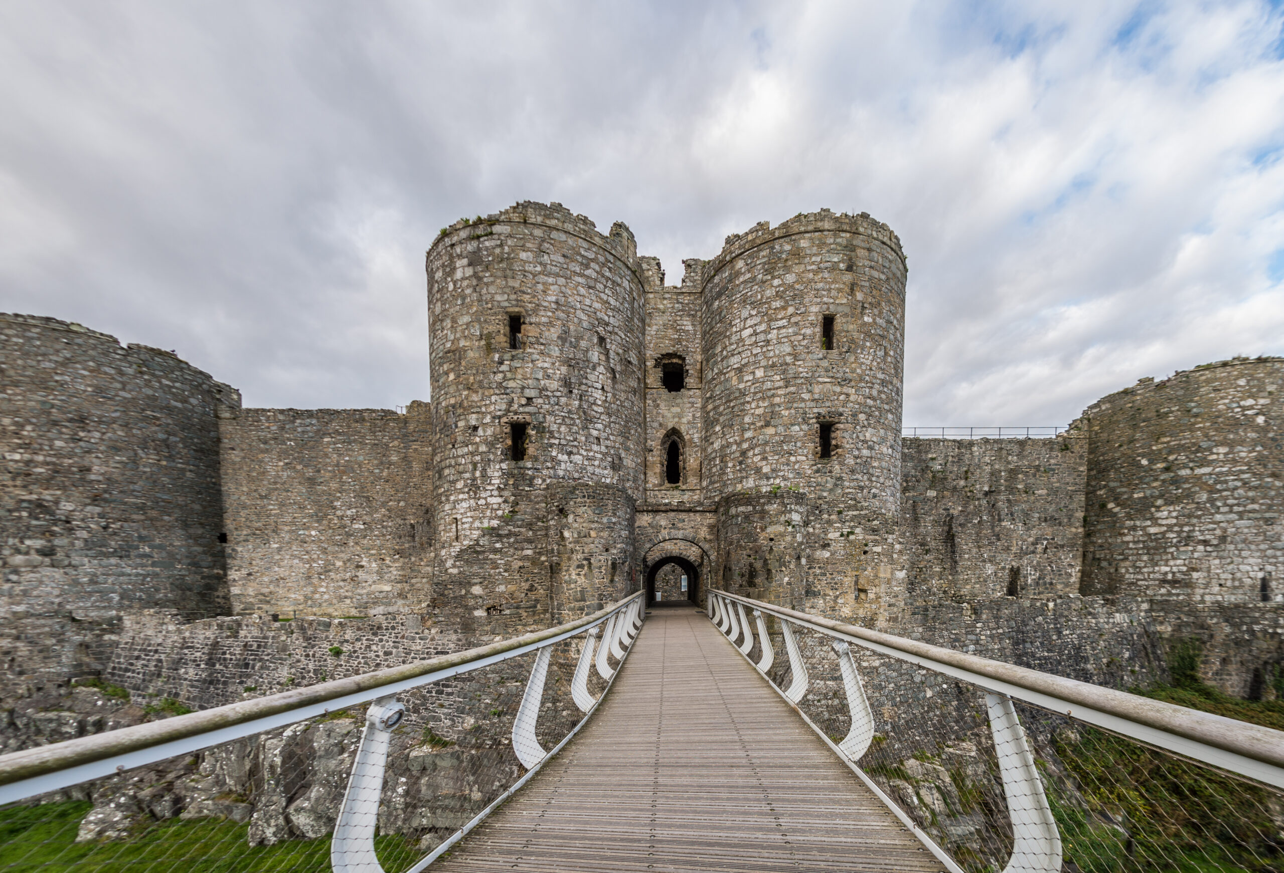 Harlech castle entrance