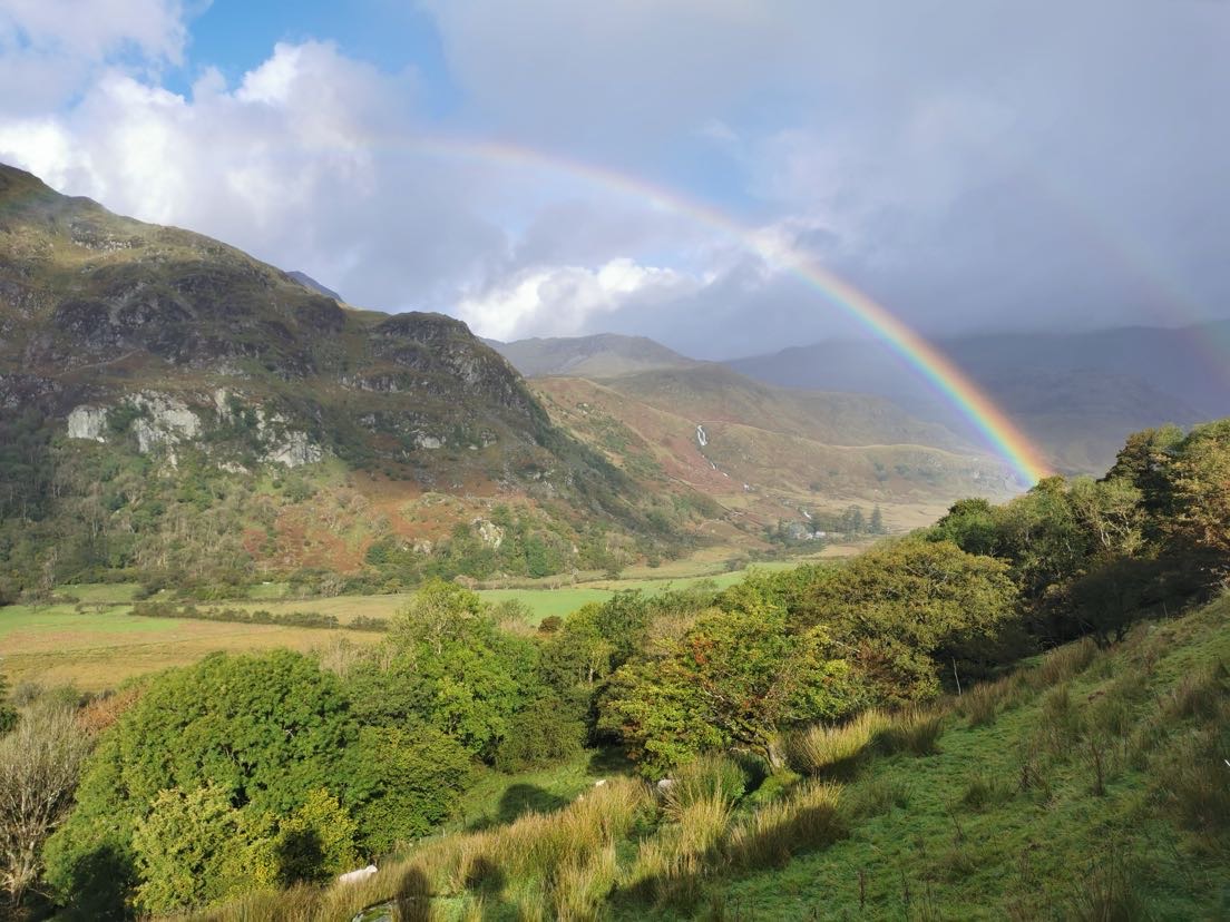 Rainbow over Nant Gwynant